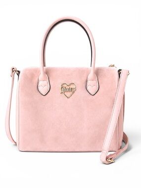 NWOT Juicy Couture Velour Pink Satchel Mini Bowler Crossbody Bag Y2K